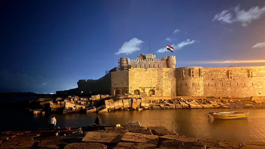 Alexandria Historian-Guided Tour with Local Food Tasting - Kom El Shokafa catacombs: a three-level maze carved into rock