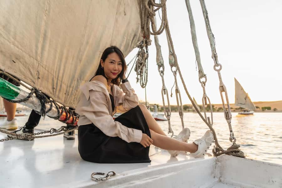 Aswan: Felucca Ride on The Nile River with an Egyptian Meal - When to go: sunrise vs sunset for the feel you’re after