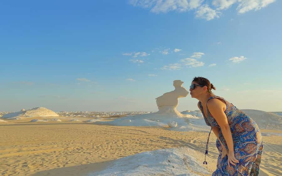 Cairo: 2-Day Bahariya & White Desert Private Camp Adventure - Crystal Mountain and Agabat: quartz sparkle meets weird desert geometry
