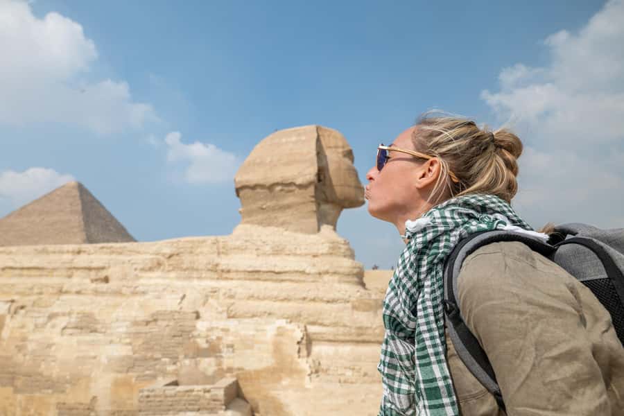 Cairo: Private Tour to Giza Pyramids with Camel Ride & Lunch - Pyramids of Giza with a guide who explains what you’re seeing