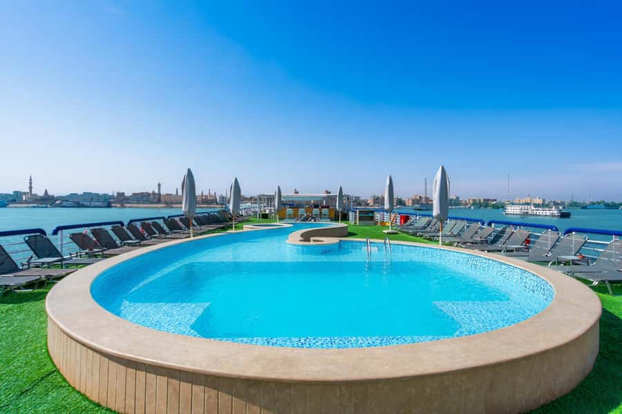 From Aswan: 3-Day Cruise to Luxor with Hot Air Balloon - Boat Life on a 5-Star Nile Cruise: Cabins, Pool Time, and Service