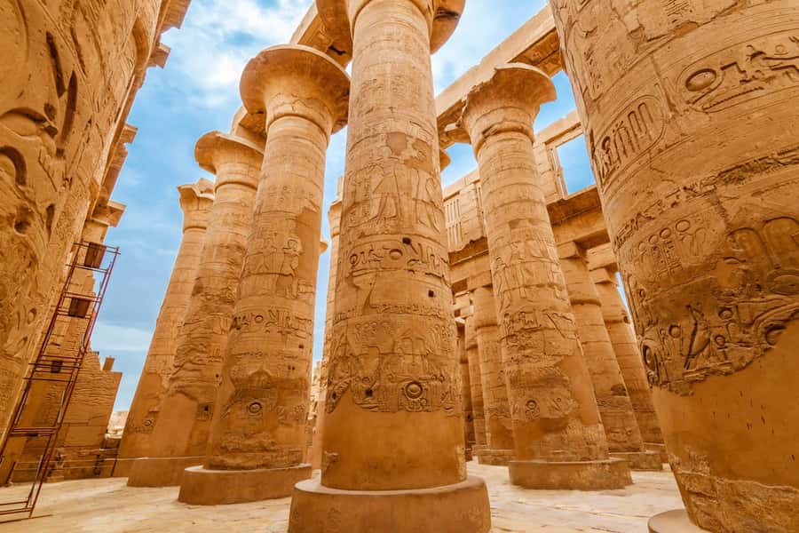 From Luxor: 3-Night Nile Cruise to Aswan and Hot Air Balloon - Day 1 in Luxor: Karnak, a Felucca Breeze, and Amenhotep III’s Luxor Temple