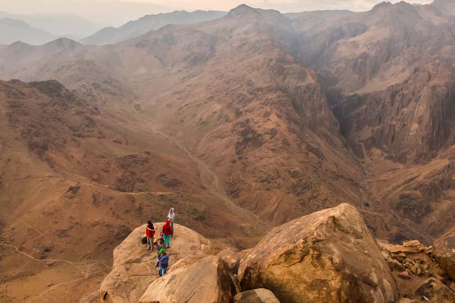 From Sharm: Mount Moses Trekking, Sunrise & Monastery Visit - Coming down: the second half is easier, but still needs attention
