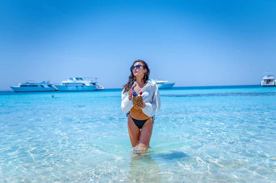 Hurghada: Giftun Island Orange Bay Speedboat Cruise & Lunch - Key points at a glance
