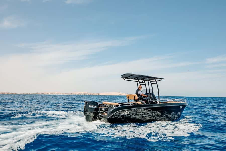Hurghada: Giftun Island Orange Bay Speedboat Cruise & Lunch - Orange Bay island time: the hour and a half that feels short