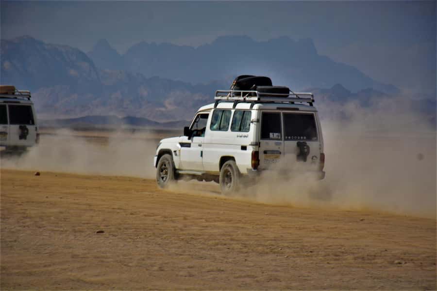 Hurghada: Jeep Safari with Camel Ride, Dinner and Show - Starting Point: Warm Welcome, Safety Briefing, Then Off