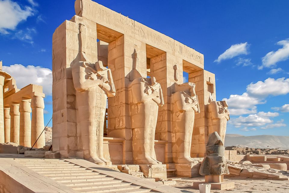 Hurghada: Luxor Valley of the Kings & Tutankhamun Tomb Trip - Colossi of Memnon: Two Statues, Big Atmosphere