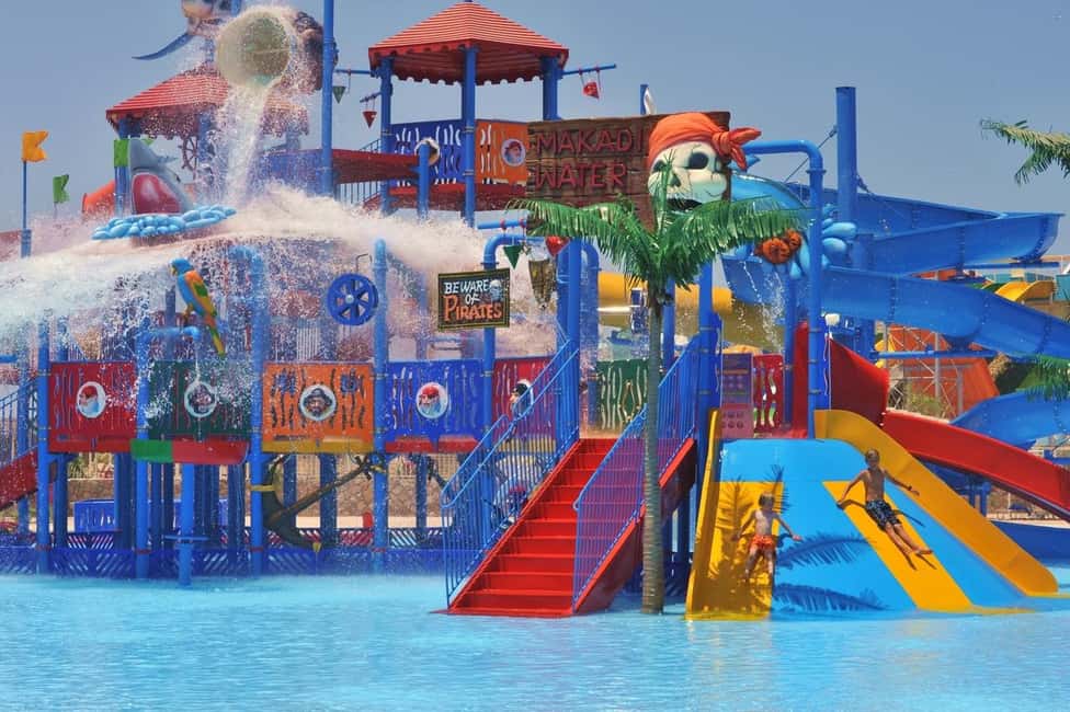 Hurghada: Makadi Water World with Lunch & Transfers - What to bring: sunglasses, sunscreen, and footwear that survives hot ground