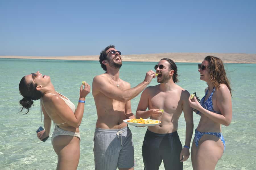 Hurghada: Private Speedboat Adventure with Snacks & Pick-up - Snorkeling: gear you get plus what to ask for
