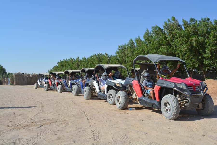 Hurghada: Quad Bike, Buggy, Jeep Safari, Camel Ride & Dinner - Bedouin village tour: tea, bread-making, and an herbal pharmacy