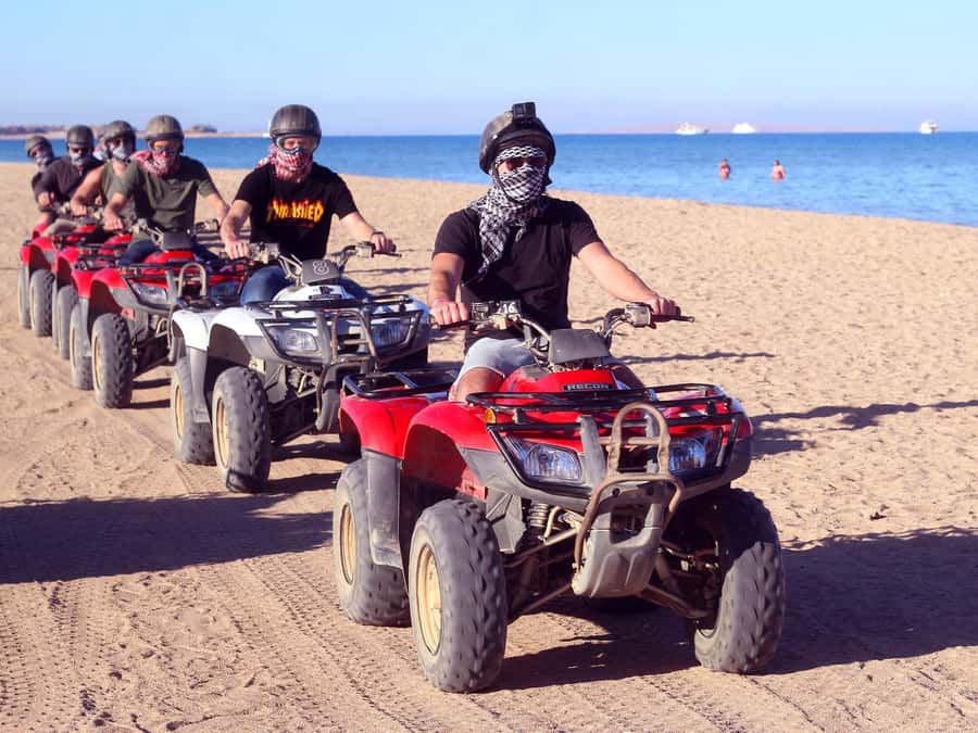 Hurghada: Quad Bike Tour of the Desert and Red Sea - Daytime quad thrills: choose the pace and enjoy the bumps