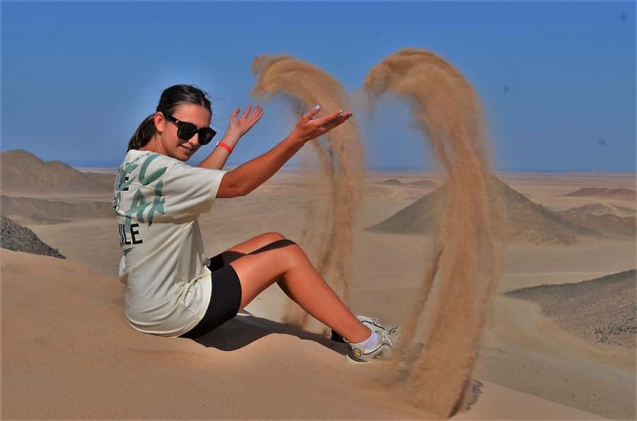 Hurghada: Red Sea Desert Quad Biking Tour & Sand Mountain - Picking up in Hurghada and getting ready at the quad garage