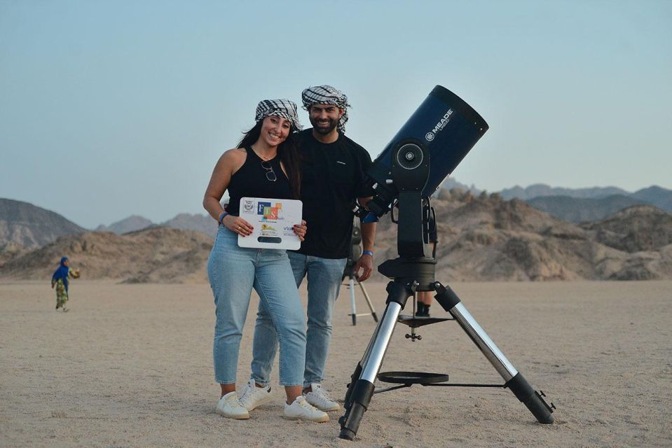 Hurghada: Star Watching Desert Adventure by Jeep with Dinner - Telescope time with the MAEDA scope: planets and constellations
