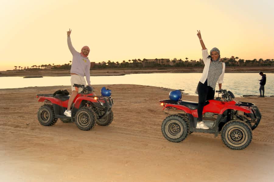 Hurghada: Sunrise Quad Bike, Camel and Oriental Breakfast - The camel ride moment: photos first, upgrade if you want more