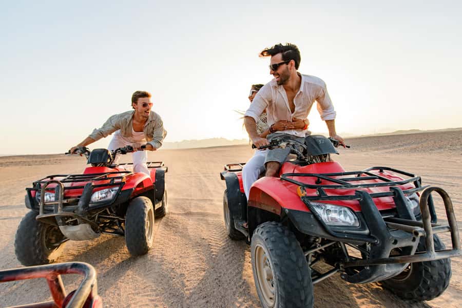 Luxor: Quad Bike Safari Experience - From Luxor hotel to the desert: pickup, river docks, and first transfers