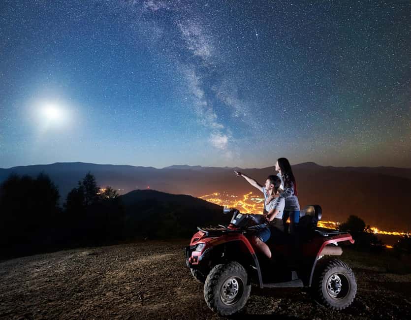 Sharm El-Sheikh: ATV and Camel Ride with BBQ Dinner and Show - How the evening starts: pickup, scarves, and your first safety briefing