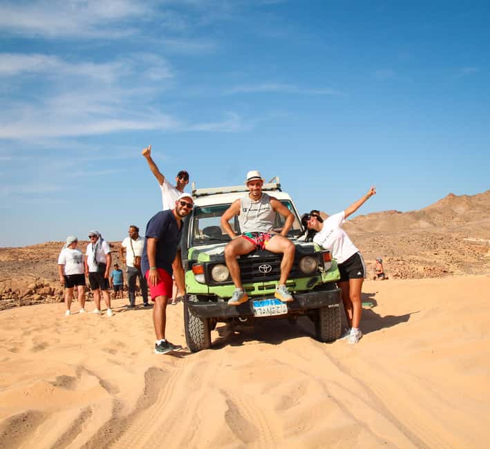 Sharm El-Sheikh: Jeep Adventure to Blue Hole, Canyon & Dahab - Bedouin beach BBQ lunch, camel ride, and the best kind of sand-between-activities break