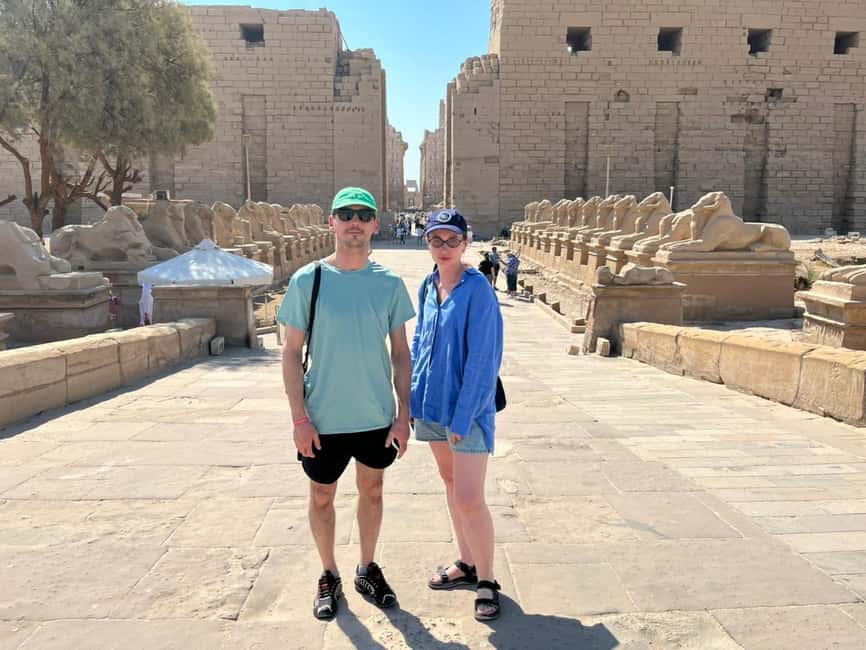 Sharm El Sheikh: Trip to Luxor & Tutankhamun Tomb by Plane - Mortuary Temple of Hatshepsut: walking through limestone cliffs